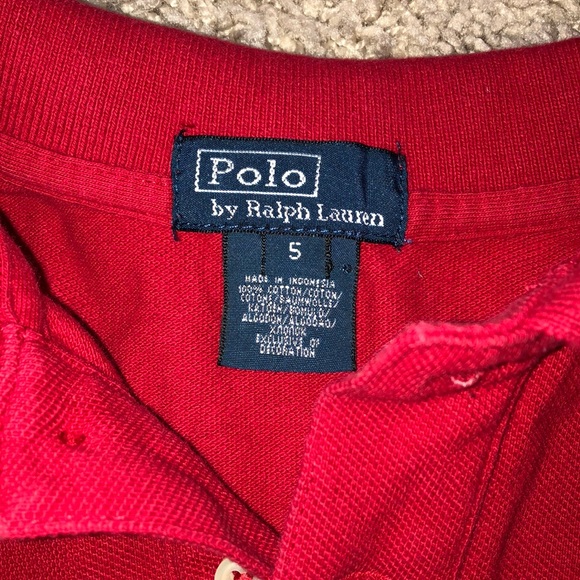Boys size 5 Ralph Lauren polo long sleeve shirt - Picture 3 of 3